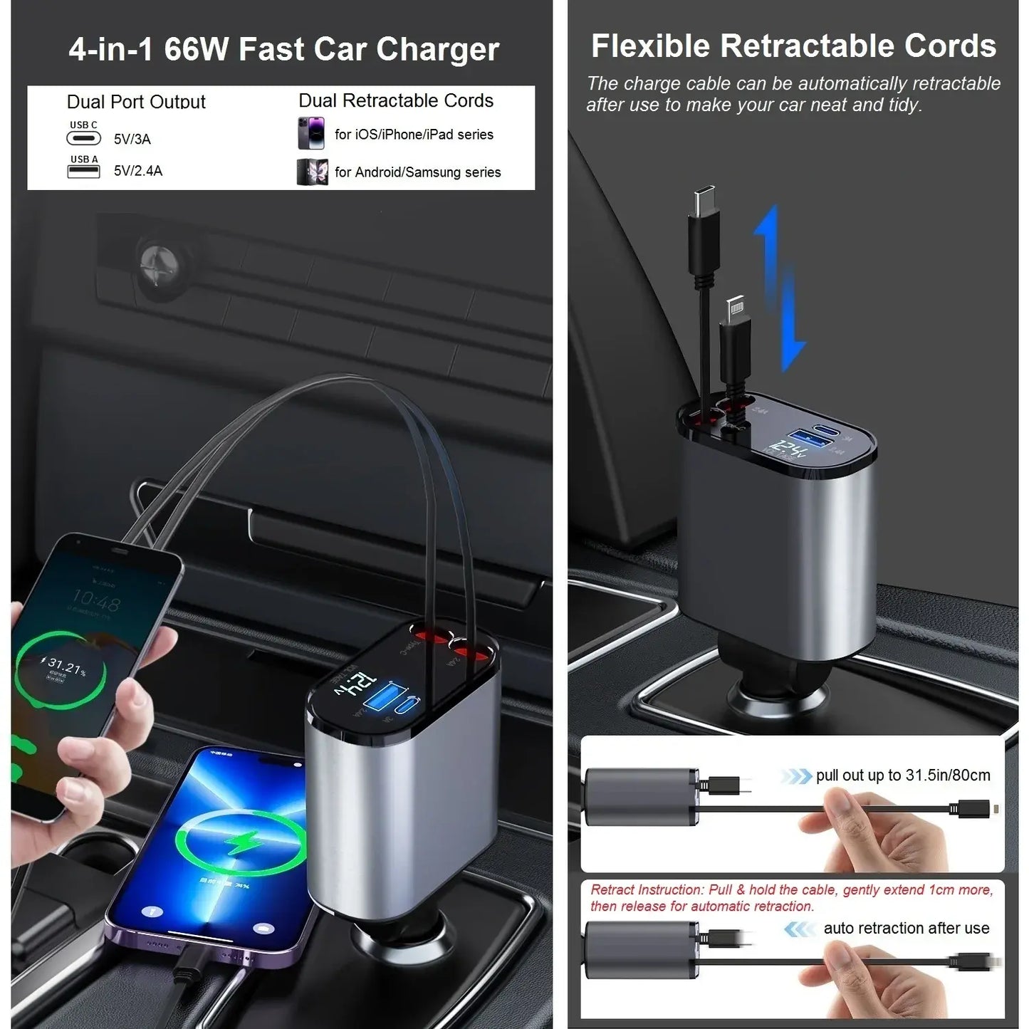 Retractable Car Charger